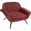Shelby Cocktail Chair - Chenille Berry