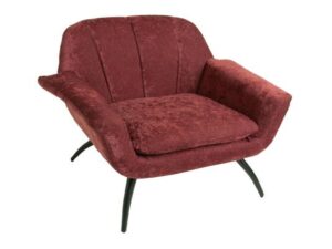 Shelby Cocktail Chair - Chenille Berry