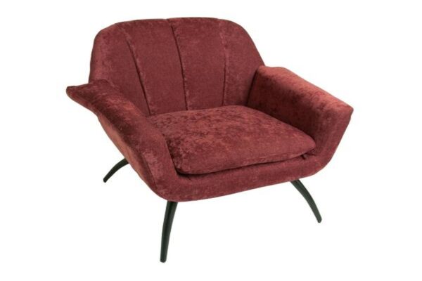 Shelby Cocktail Chair - Chenille Berry