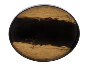 DF-BB-TRAY03-featured Noir & Gold Medium Round Resin Tray