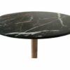 Marble Top Round BistroTable - Black