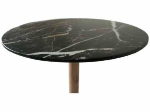 DF-BB-VOY71-B-featured-1 Marble Top Round BistroTable - Black