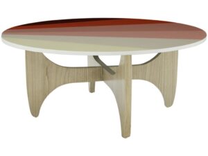 Batwing Coffee Table - Pink Hues