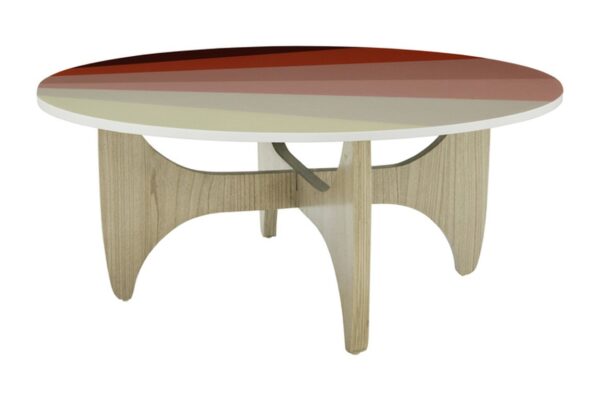 Batwing Coffee Table - Pink Hues