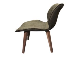 Alfa Dining Chair Olive Green Twill Wood Leg SET OF 2