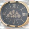 Oval Clock With Cogs