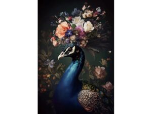 Flower Bird Wall Art
