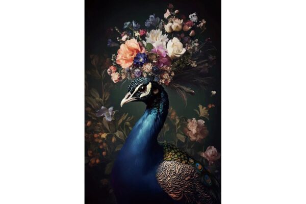 DF-DUT-11572-featured Flower Bird Wall Art