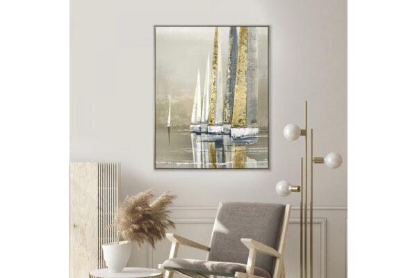 Golden Sails Framed Canvas