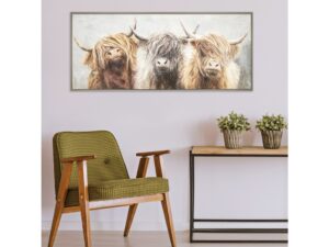 Three of a Kind Framed Canvas