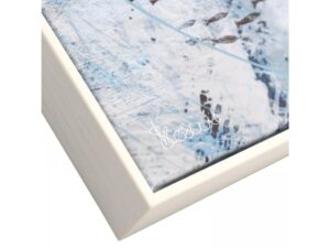 Blue Bay View Framed Canvas