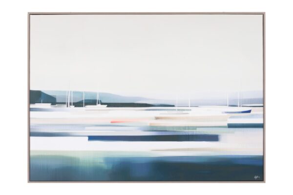 Ebb and Flow Framed Canvas