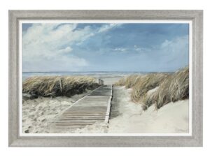 View To Sea Framed Canvas