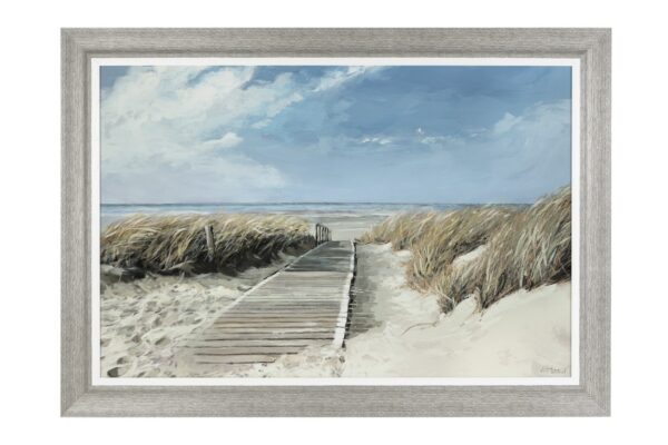 View To Sea Framed Canvas