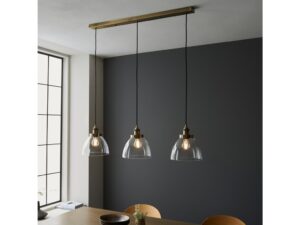 Hansen 3 Pendant Light Antique Brass