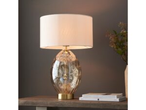 Elin Dimple Table Lamp Champagne