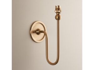 Santiago 1 Wall Light Fitting Brushed Aged Brass