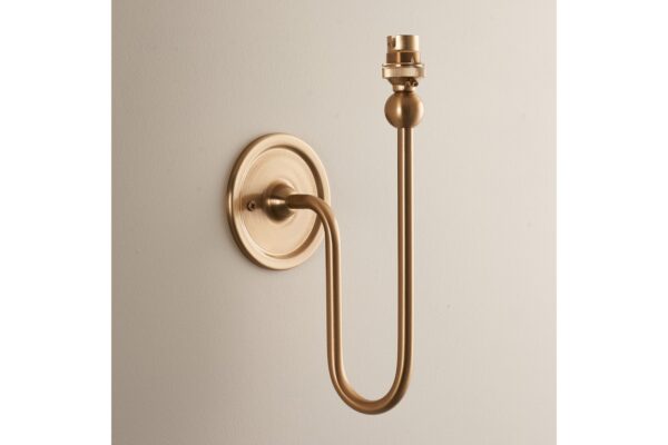 Santiago 1 Wall Light Fitting Brushed Aged Brass