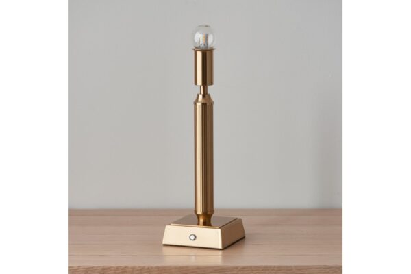 Trobridge Rechargeable Table Lamp Base Aged Brass