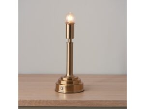 Upton Rechargeable Table Lamp Base Brushed Brass