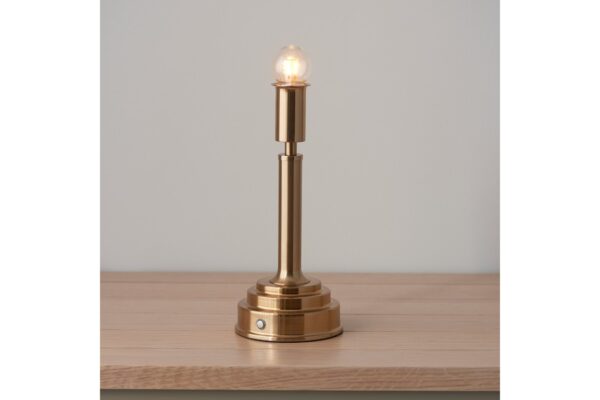 Upton Rechargeable Table Lamp Base Brushed Brass