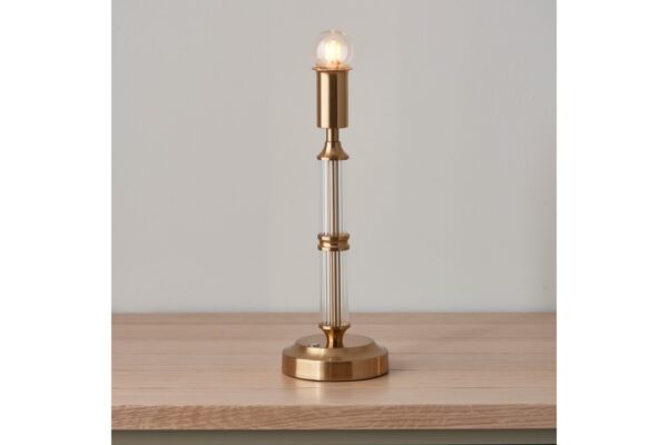 Morton Rechargeable Table Lamp Brushed Aged Brass