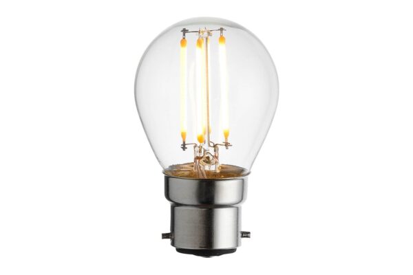 B22 LED Filament Golf Clear Glass