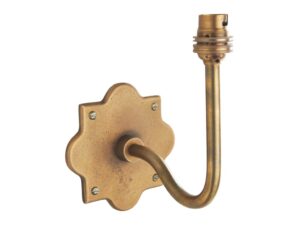 Anvil Swan Wall Light Antique Brass