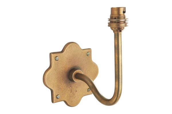 Anvil Swan Wall Light Antique Brass