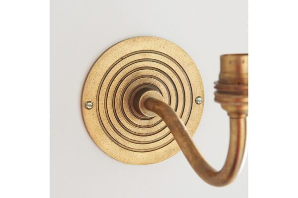 Ripple Curve Wall Light Antique Brass