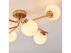 Aaron Ceiling Light Brushed Aged Brass