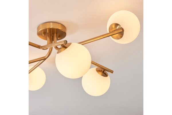 Aaron Ceiling Light Brushed Aged Brass