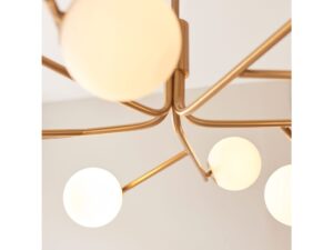Aaron 10 Pendant Light Brushed Aged Brass