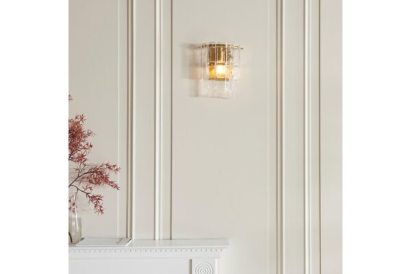 Karine Wall Light Brushed Aged Brass