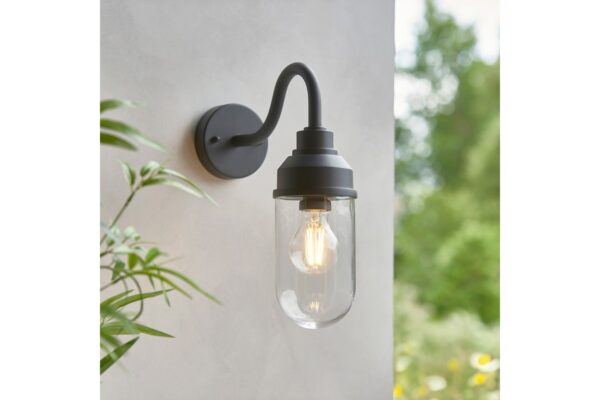 Truro Wall Light Textured Black