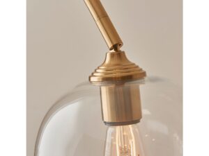 Ashcroft Floor Light Brushed Aged Brass
