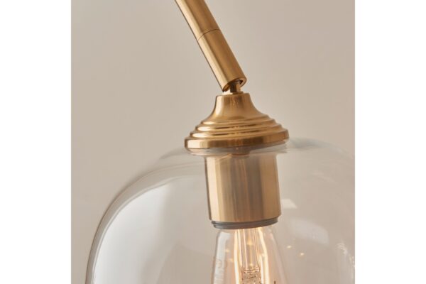 Ashcroft Floor Light Brushed Aged Brass