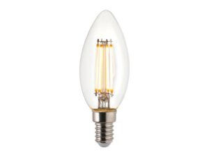 Ultra Efficient E14 LED Filament Candle Warm White