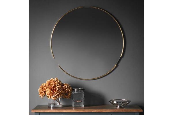 Fitzroy Round Mirror Gold