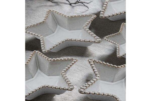 Beaded Star Plate Set of 3