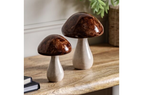 Resin Mushroom Set of 2