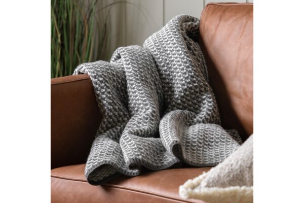 DF-GAL-5056693556145-featured Cross Knit Throw Grey