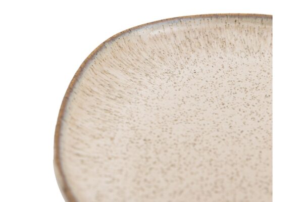 Speckle Glaze Side Plate Oatmeal 4pk
