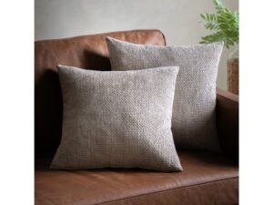 Basketweave Chenille Cushion 2pk