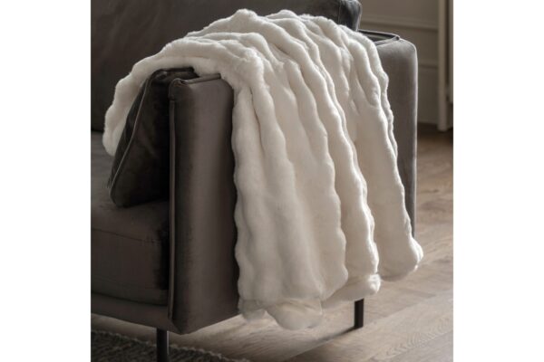 Marshmallow Rabbit Throw Cream