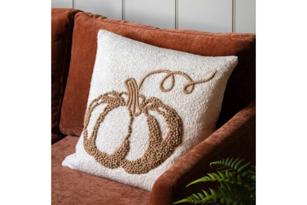 Embroided Pumpkin Cushion