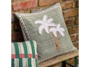 DF-GAL-5056693578383-featured-1 Nohea Embroidered Palm Tree Cushion Sage