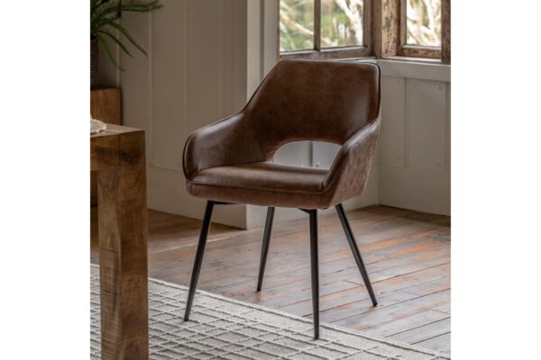 Ivorra Dining Chair Brown 2pk
