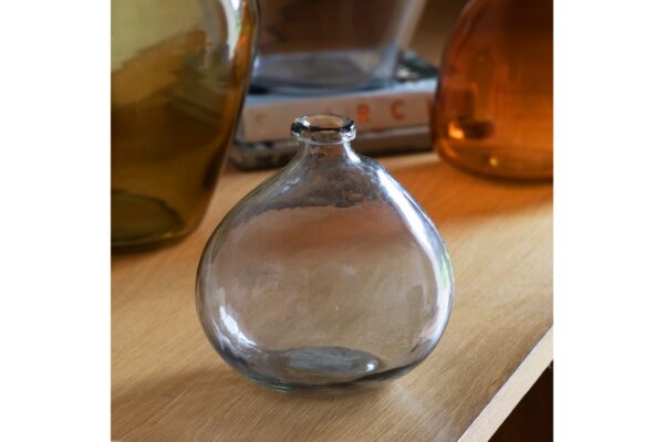 Alaro Handblown Glass Vase Smoke
