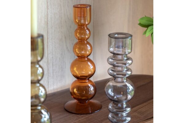 Villena Glass Taper Candlestick